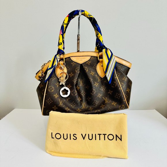 AUTH LOUIS VUITTON TIVOLI PM MONOGRAM W DUST BAG TWILLY BAG CHARM MADE IN USA - Picture 1 of 14
